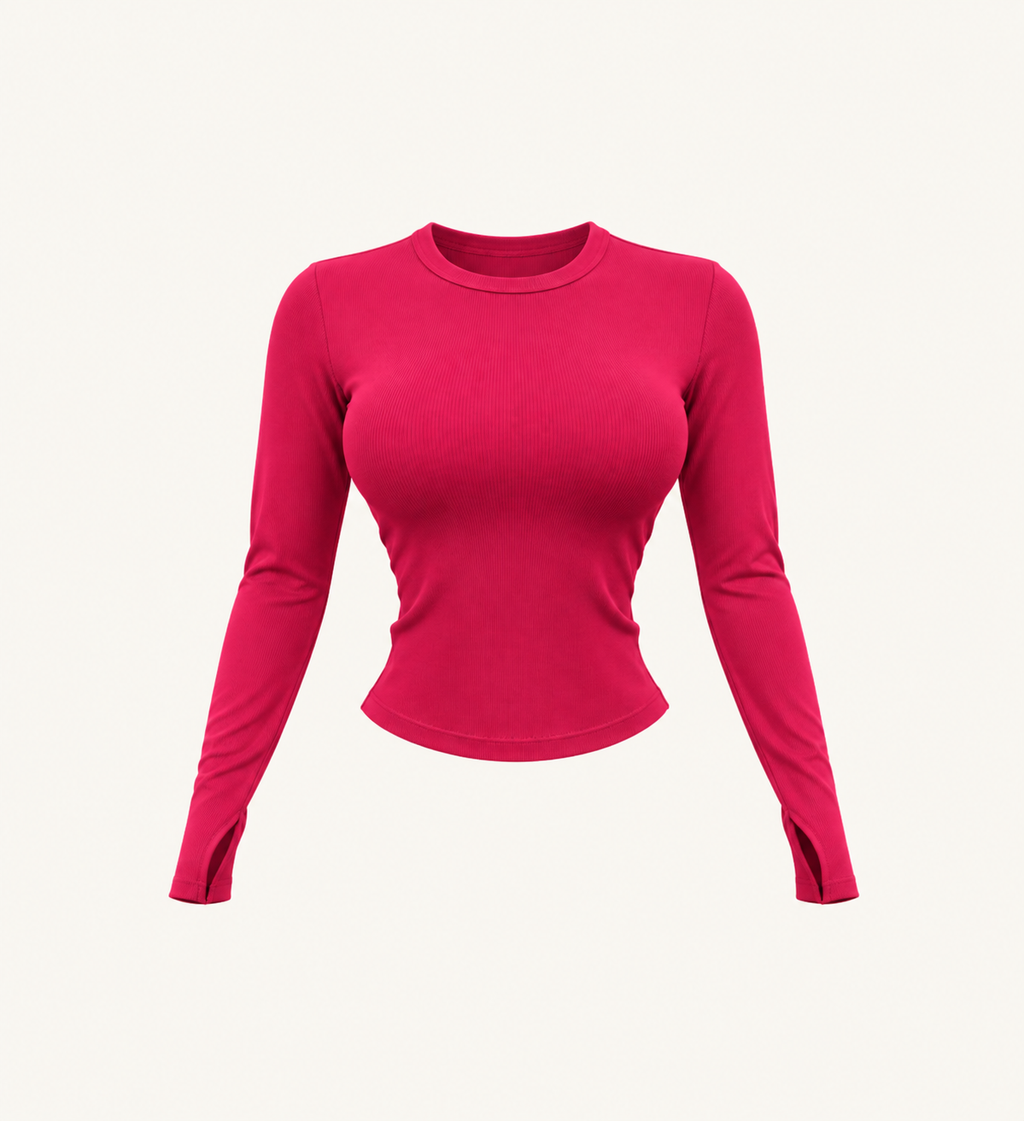 Ribbed Baesics (Fuchsia)